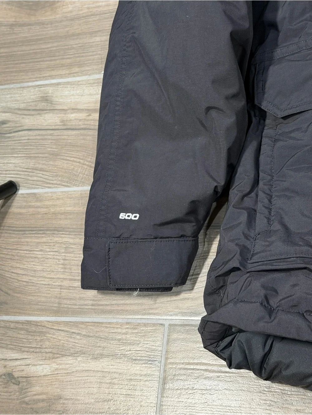 The North Face McMurdo Parka Coat Mens XL Black Down 600 DryVent Hooded Dryvent